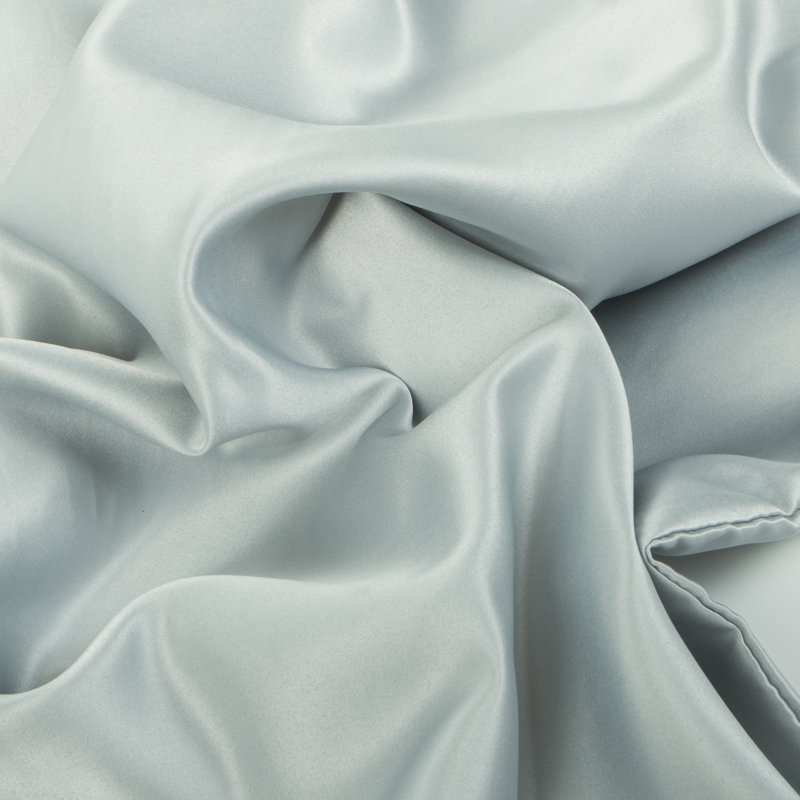 Taie d'oreiller en satin, gris, Grand