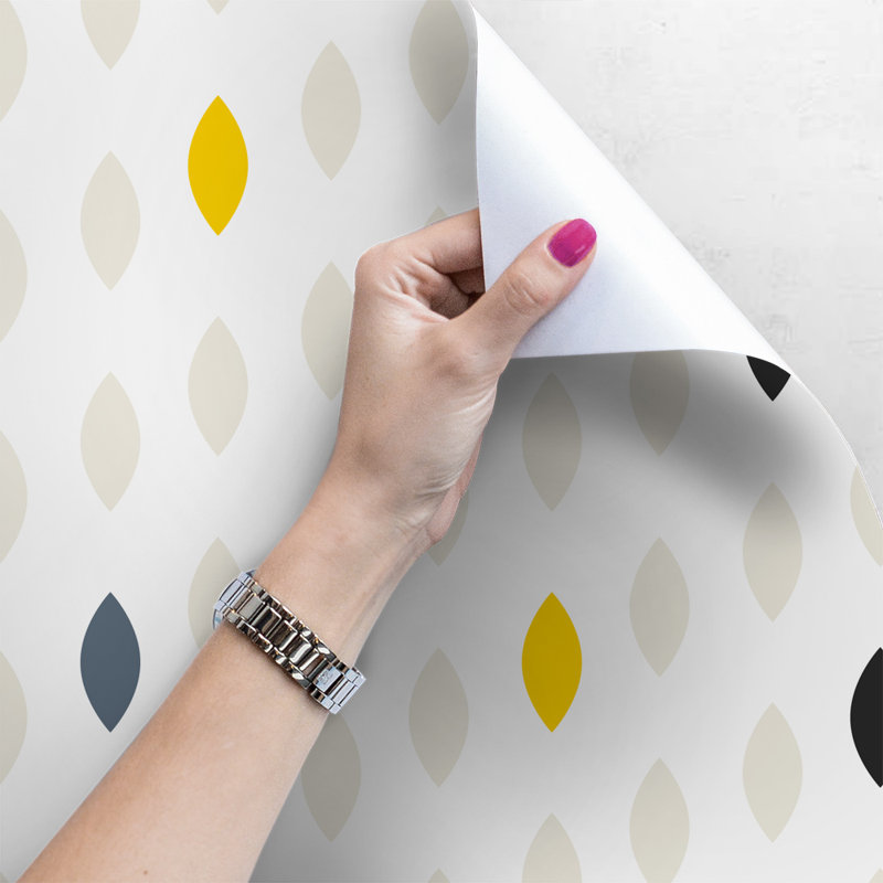 Aemilia Drop Polka Dotshape Wallpaper, 416 x 254cm