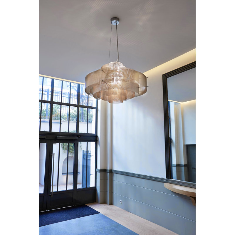Galaxy 6 - Light Chandelier, 23" H x 37" W x 37" D, E14