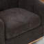 Fauteuil pivotant à 360 ° avec base en métal et chenille Modern
