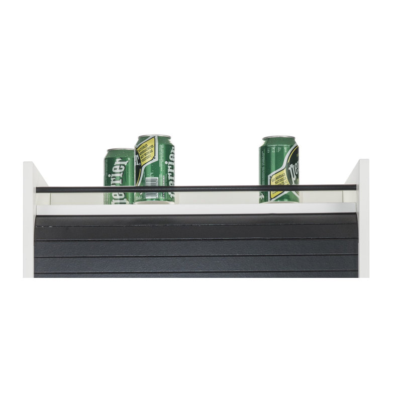 Eoin 76.6cm Kitchen Pantry, White/Black