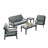 5-Piece Outdoor Conversation Set, Perfect for Entertaining with Included Tables-115310828-115310831
