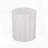 Charming Lightweight Concrete Outdoor Side Table with Fluted Design and Soft Wave Edge for Modern Spaces
