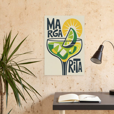 «Retro Margarita Icon», art rétro rétro vibrant