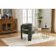 Fauteuil d'appoint moderne, fauteuil de salle à manger en tissu Boucle