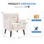 Fauteuil d'appoint moderne et élégant pour salon, recouvert d'un tissu doux et rembourré-1176343035