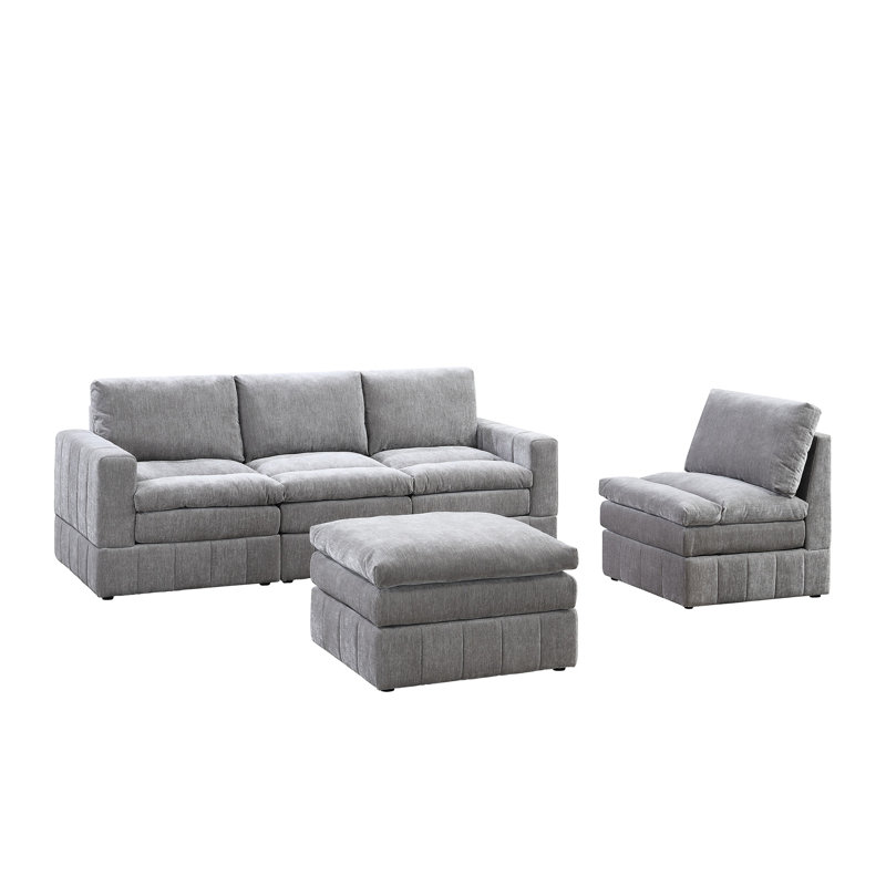 Contemporary 5Pc Modular Sectional Set