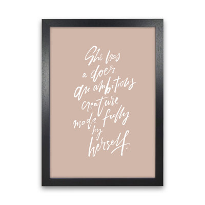 She Was A Doer - Print