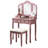 Rose Gold Vanity Make Up Table And Stool, Wood Material With Jewellery Compartment Finish Wooden , Includes Table, Stool Ample Storage Space-1220740356