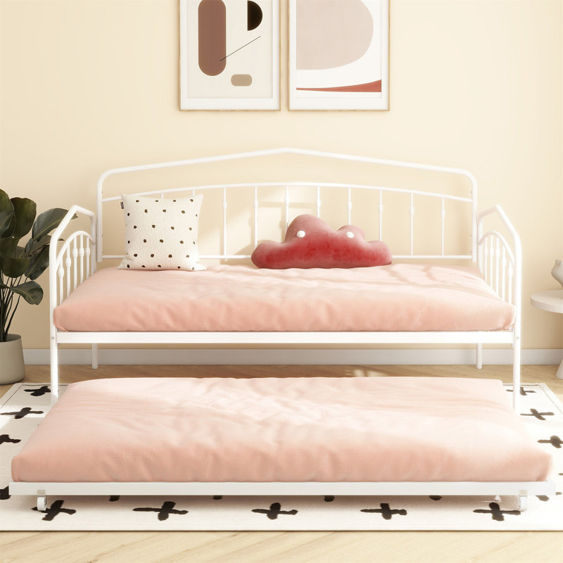 Fox Twin Daybed With Twin Trundle, White