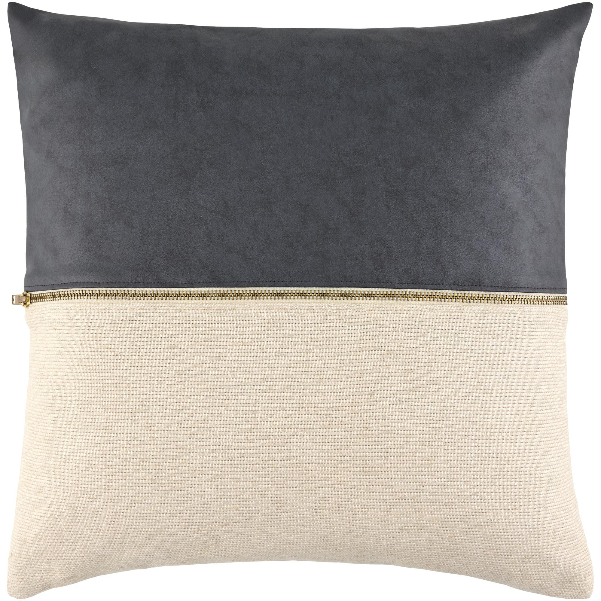 Galey Alix X Livabliss San Marco Accent Pillow, 18"H x 18"W, No Fill, Gray
