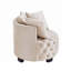 Chaise pivotante rembourrée et capitonnée-1780449057