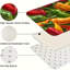Ensemble de 2 tapis de cuisine piment coloré pour salle à manger, vert, rouge, orange