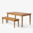 Carvella Solid Wood 53'' Bench