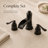 SoftStream Waterfall Oil-Rubbed Bronze Widespread 3-Hole, 2-Handle Bathroom Sink Faucet With Drain Assembly-55043220