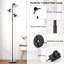173cm Black LED Tree Floor Lamp