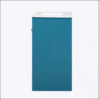 Meuble-lavabo moderne 30 po avec lavabo en céramique, quatre tiroirs pour un rangement spacieux et un design élégant