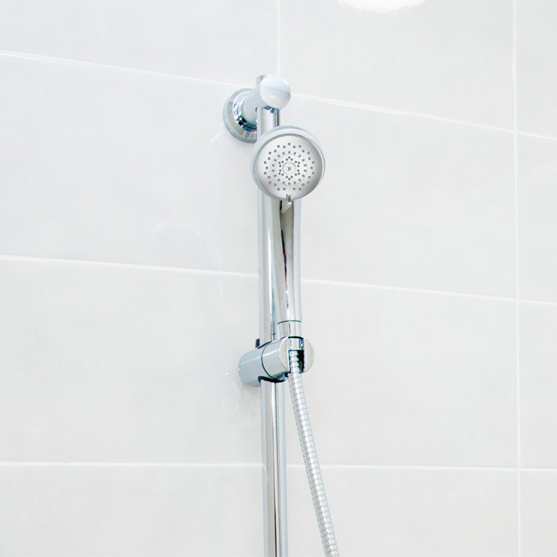 HealthGuard Chrome Handheld Shower Head with Adjustable Spray
