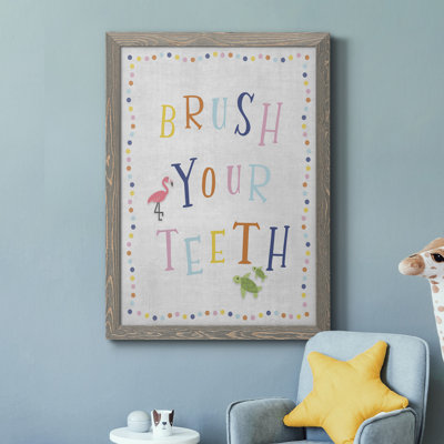 Brossez vos dents - Cadre photo sur toile