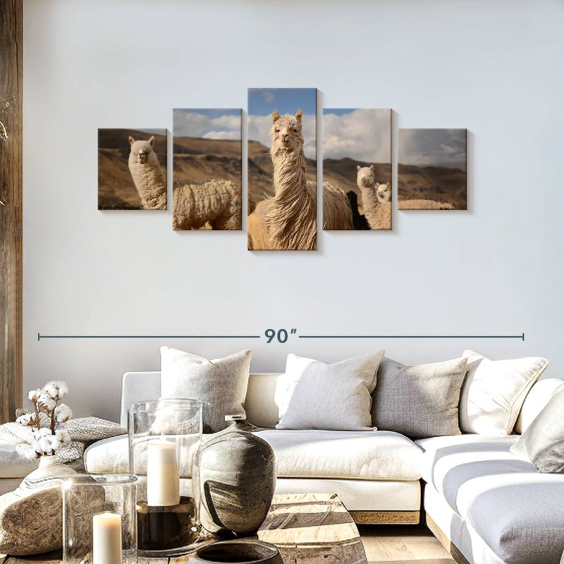 Andes Llamas, H 30 po x l 68 po