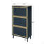 Range-chaussures 3 portes en métal, armoire de rangement pour chaussures autoportante moderne, rotin en métal, pour vestibule