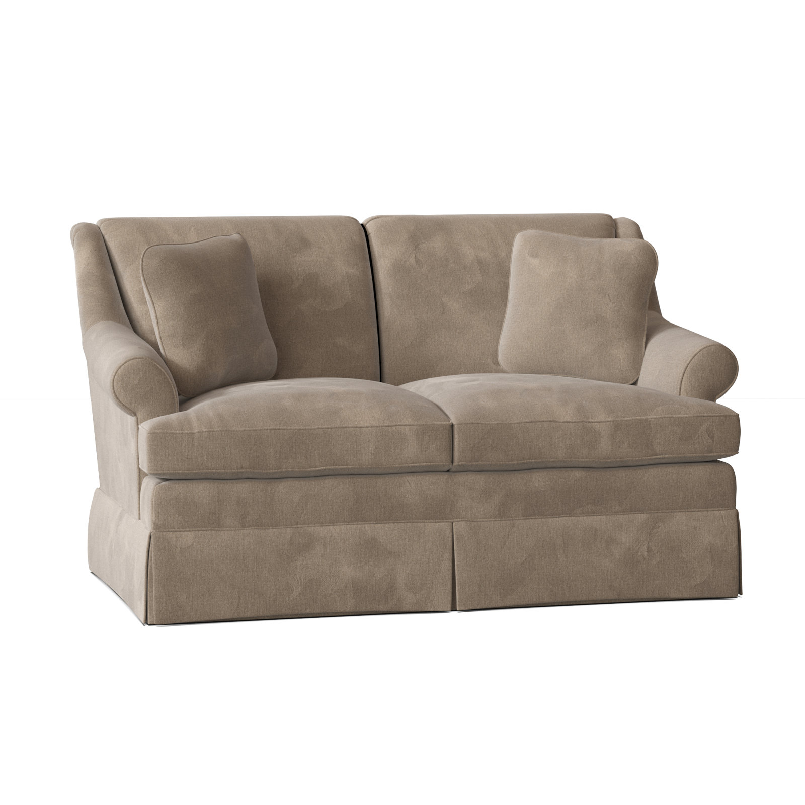 Connor 59'' Upholstered Loveseat, Tweetie 7 Tan Performance Velvet, No
