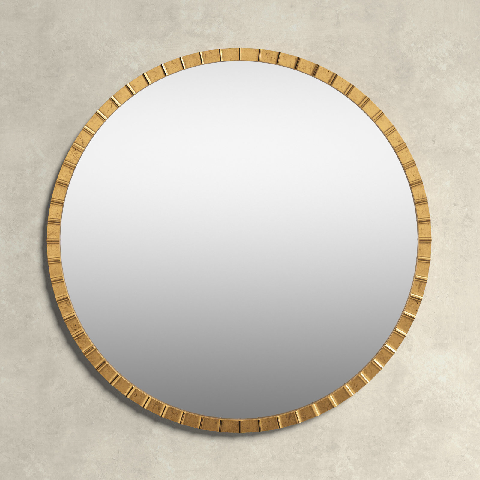 Birch Lane™ Ceram Metal Round Wall Mirror & Reviews