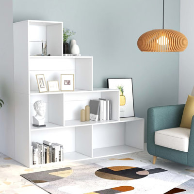 Wingfield 160cm H x 155cm W Geometric Bookcase
