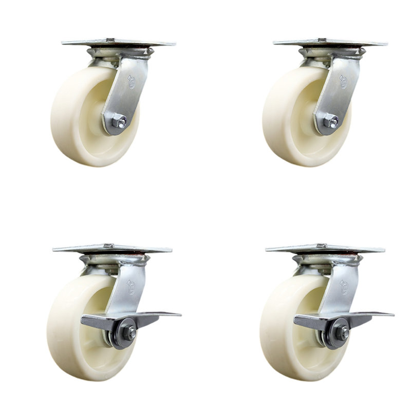 4 Piece Nylon Caster Set