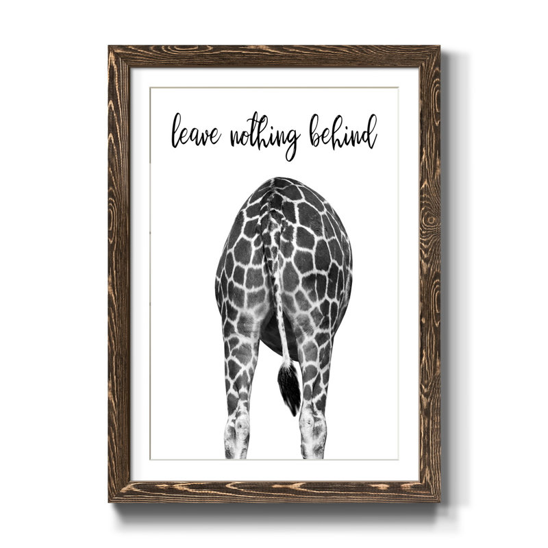 " Giraffe Bum ", Walnut, 44" H x 31" W x 1" D