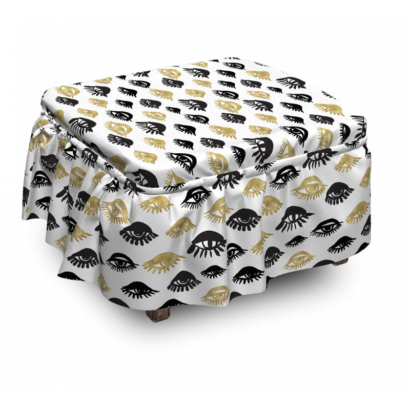 Box Cushion Ottoman Slipcover