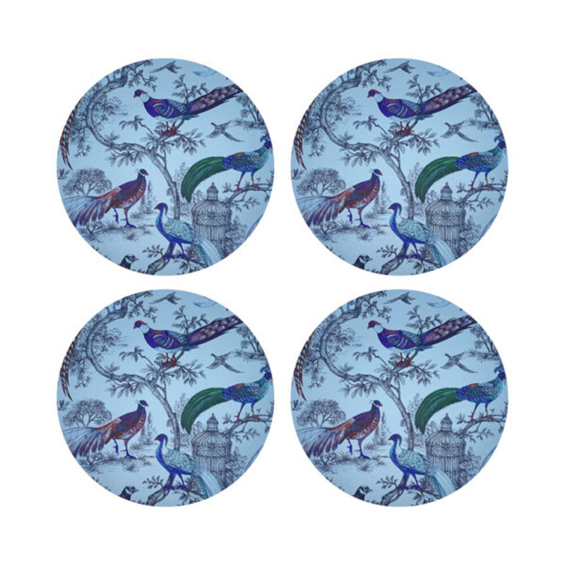 Sauvage 16'' Vinyl Placemat, Wedgewood