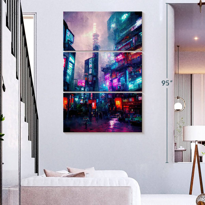 Sirpi Cyberpunk City Tokyo II, H 74 po x l 48 po