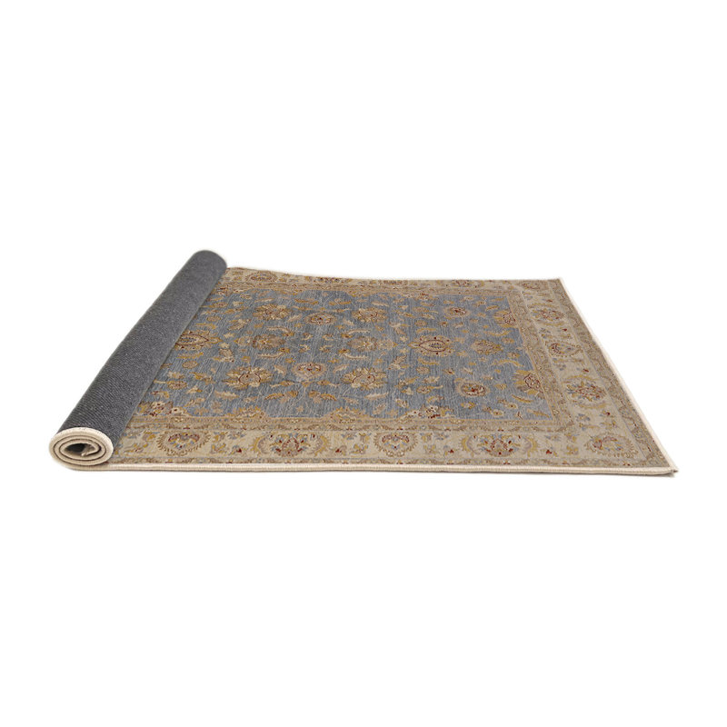 Tapis oriental brun / bleu Hrayr, Rond 5 pi
