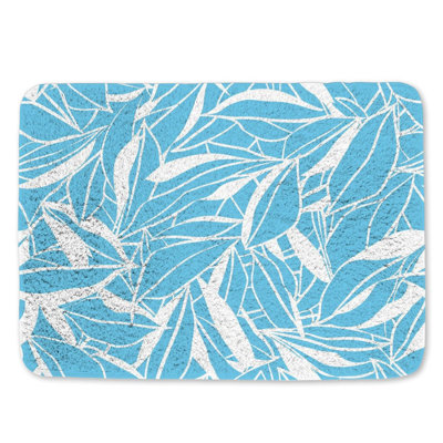 Tapis de bain botanique motif de salle de bain rafraîchissant