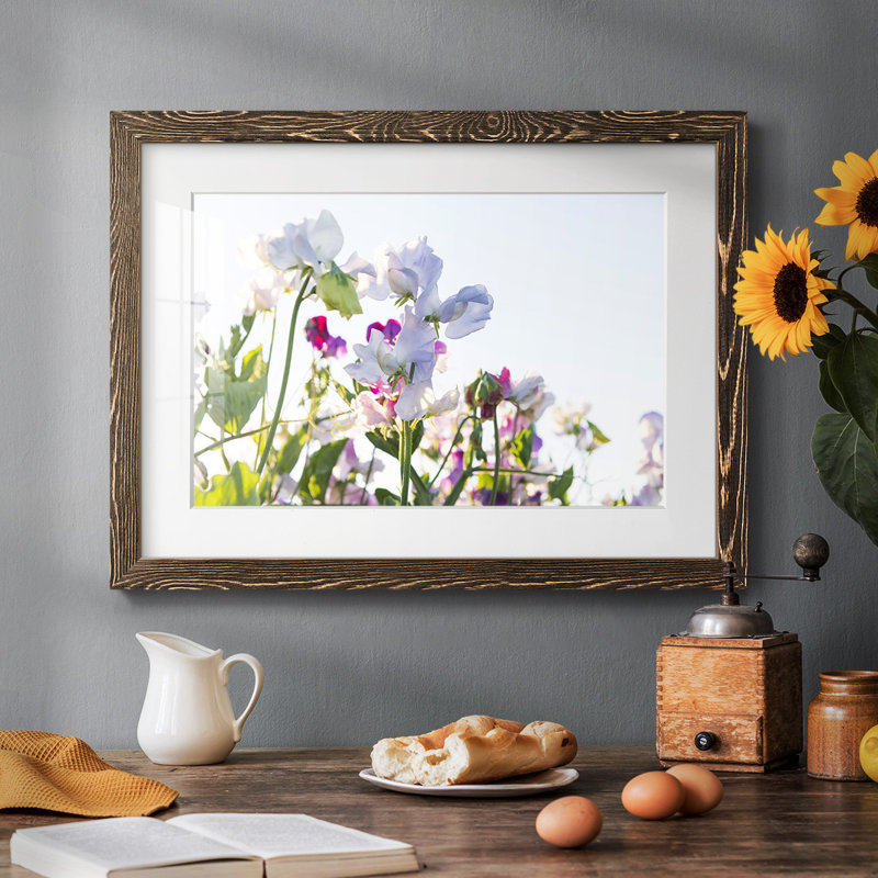 Fleurs printanières, Noyer, H 18 po x l 26 po x P 1,5 po
