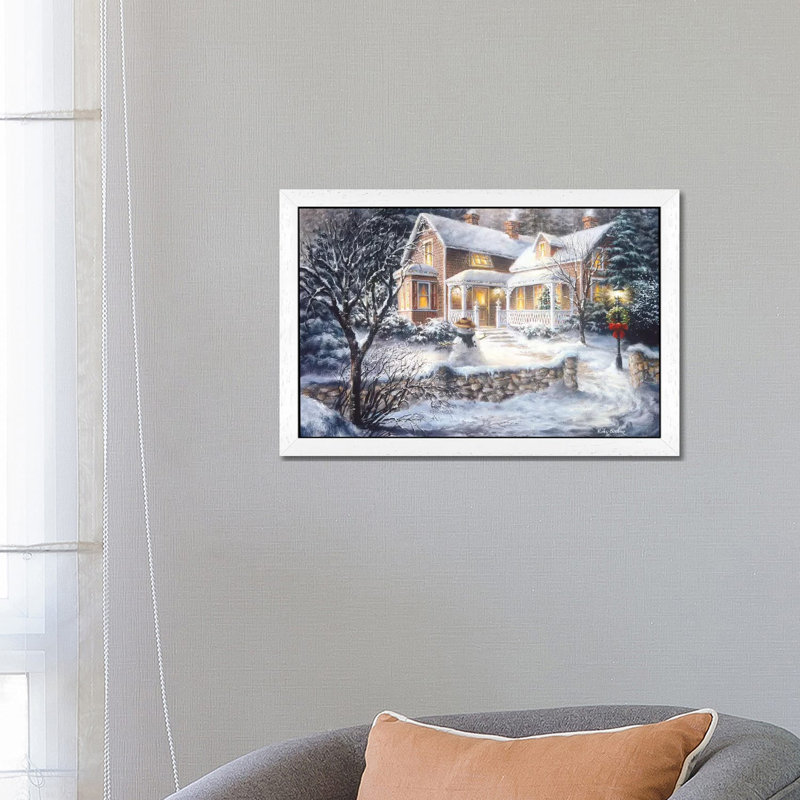 Nicky Boehme - Print on Canvas, 101.6 cm H x 66.04 cm W, White Framed