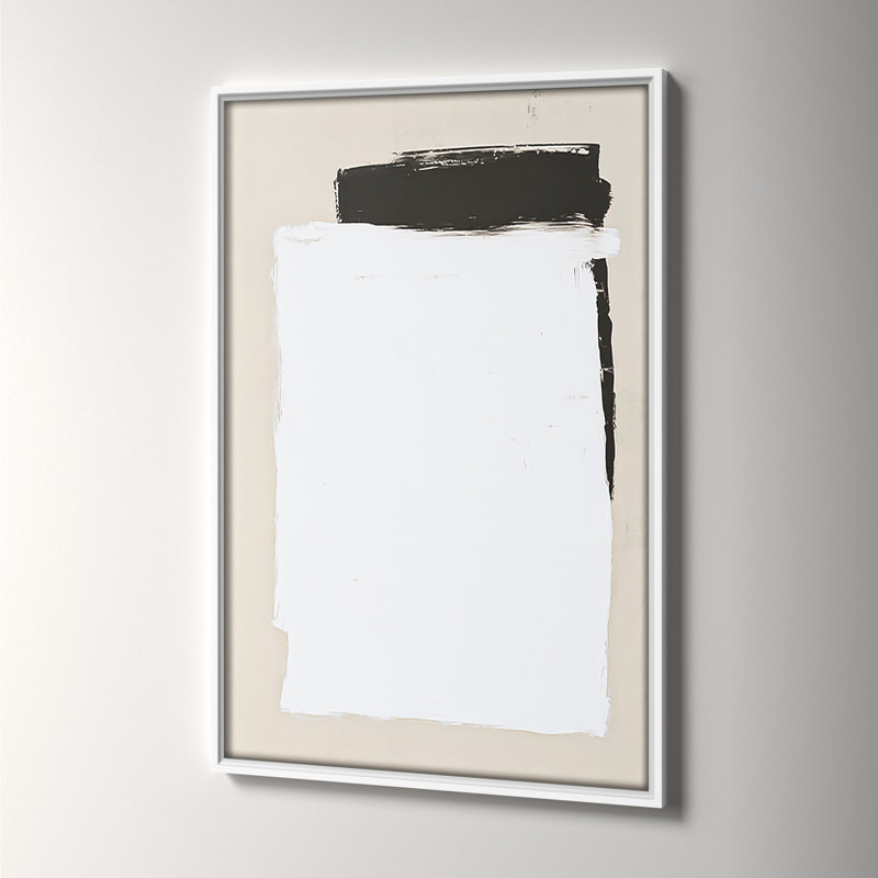 Two Mirrors, 61.5" H x 41.5" W x 2" D, White Framed Canvas