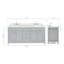 Ensemble de meuble-lavabo double 73 po Macnair-85364274