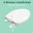 Toilet Seat Elongated Toilet Seat 18.5inch(White)-130119877