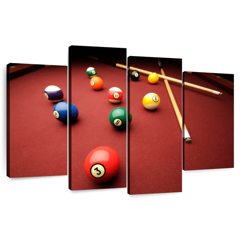 Senne, jeu de billard, H 42 po x l 68 po