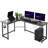 Lorren Adjustable L-Shaped Metal Base Computer Desk