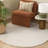 Novelty Hand Tufted Wool & Cotton Solid Color Rug in Ivory-188975300