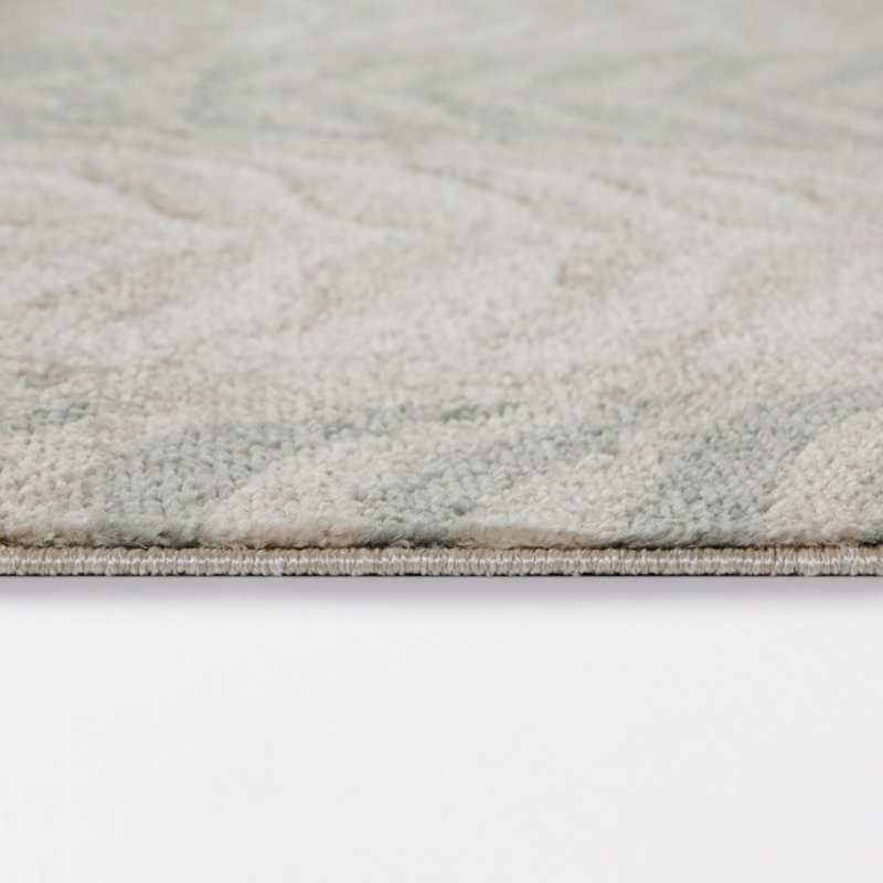 Tapis botanique crème / sauge Safiya, 7 pi 10 po x 10 pi