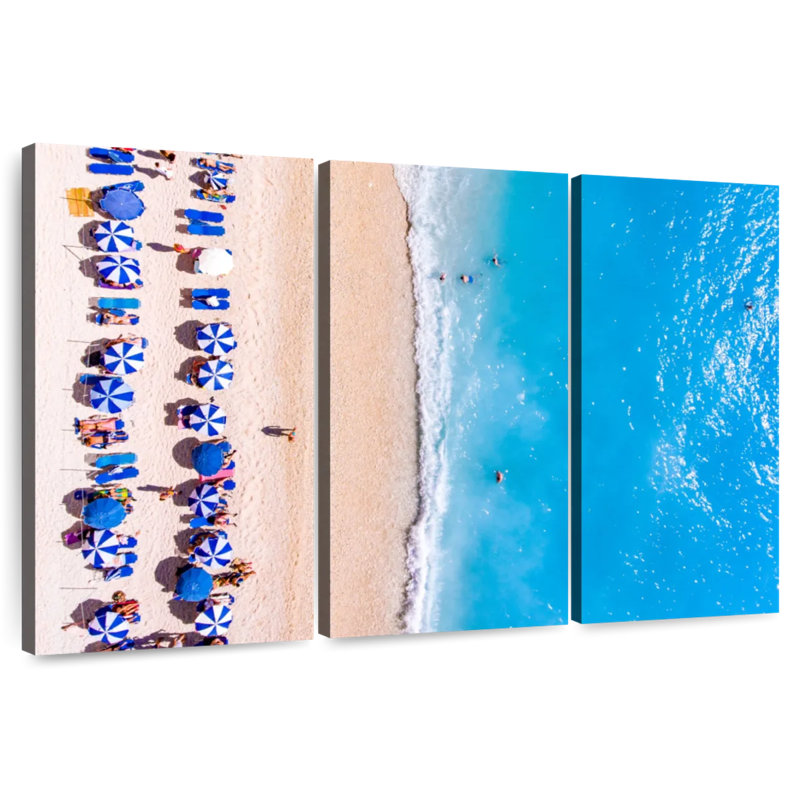 Gillard Greece Beach Umbrellas, 20" H x 33" W