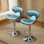 Ensemble de 2 tabourets de bar Upholstery Airlift-130557933-130557934