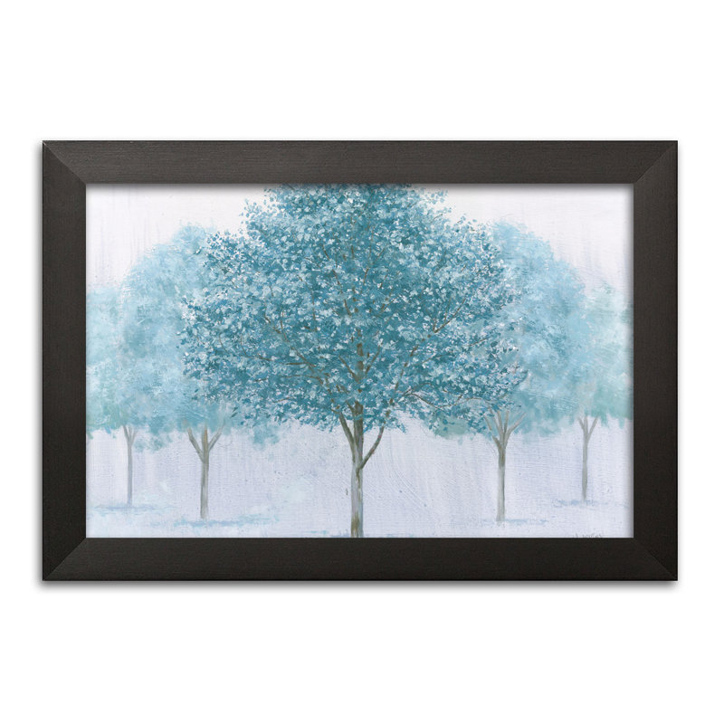 « pacifique », reproduction de peinture à l’acrylique, Papier avec cadre noir, H 12 po x l 18 po x P 0,75 po