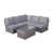 Coussin gris clair / cadre gris