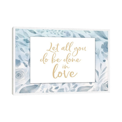 Done In Love by Gigi Louise - Print on Canvas