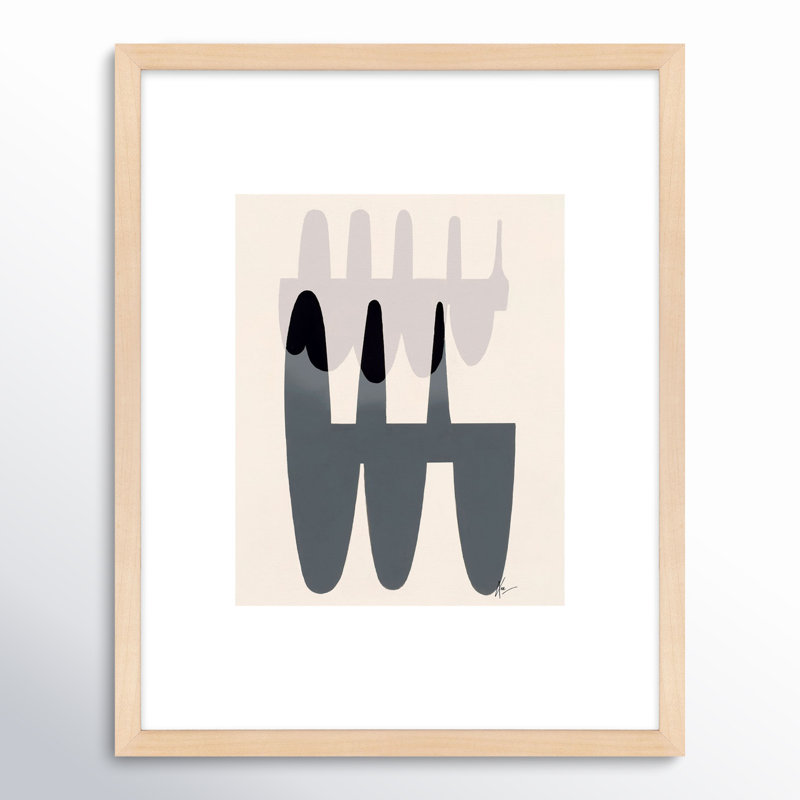 Flora 3 Print by Lee Lessem, 20" H x 16" W x 1.25" D, Black Framed